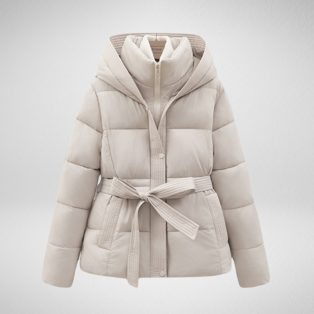 Damska pikowana kurtka zimowa – ciepła i kobieca