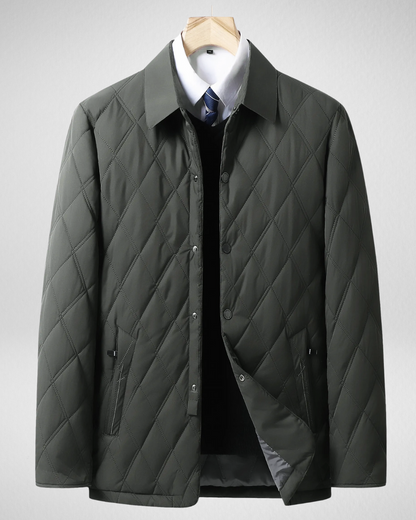 Męska Gewatteowana Kurtka – Wodoodporna – Ciepła i Stylowa