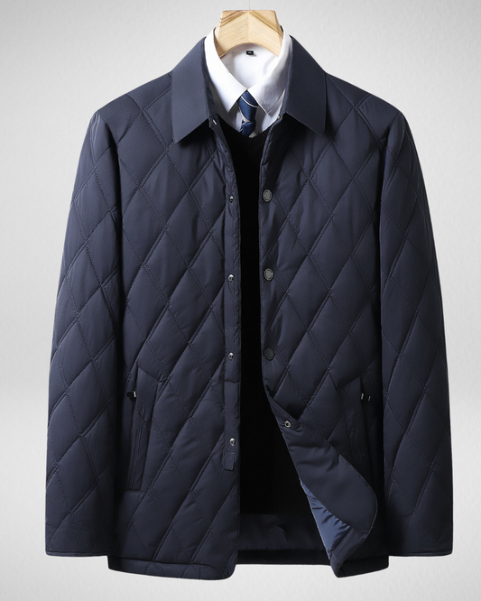 Męska Gewatteowana Kurtka – Wodoodporna – Ciepła i Stylowa