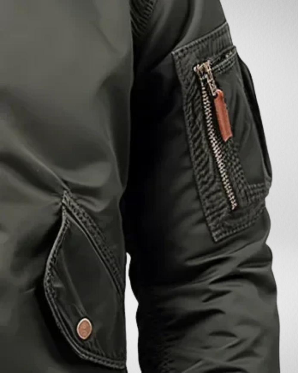 Męska Kurtka Bomber – Funkcjonalne Kieszenie – Casual i Outdoor