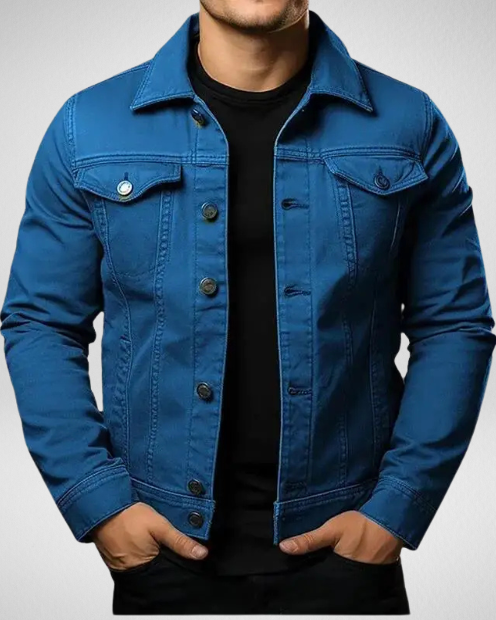 Męska Kurtka Dżinsowa – Klasyczny Styl – Wygodna i Trwała
