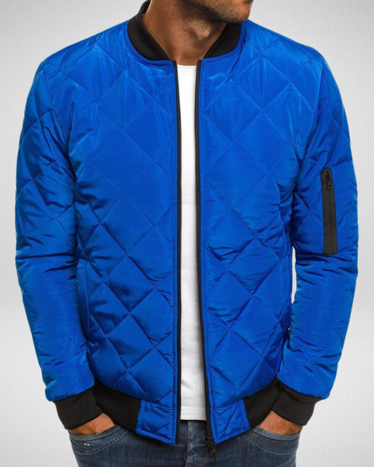 Męska Kurtka Gewatteowana – Izolacja – Casual Styl na Jesień