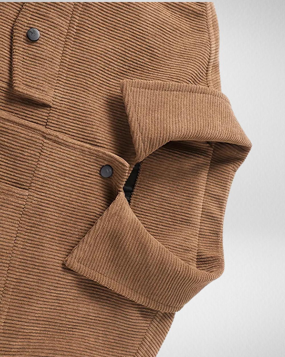 Męska Kurtka Sztruksowa – Dopasowana – Elegancki Styl