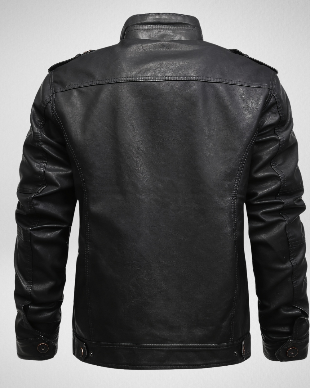 Męska Kurtka Vintage PU – Idealna na Jesień