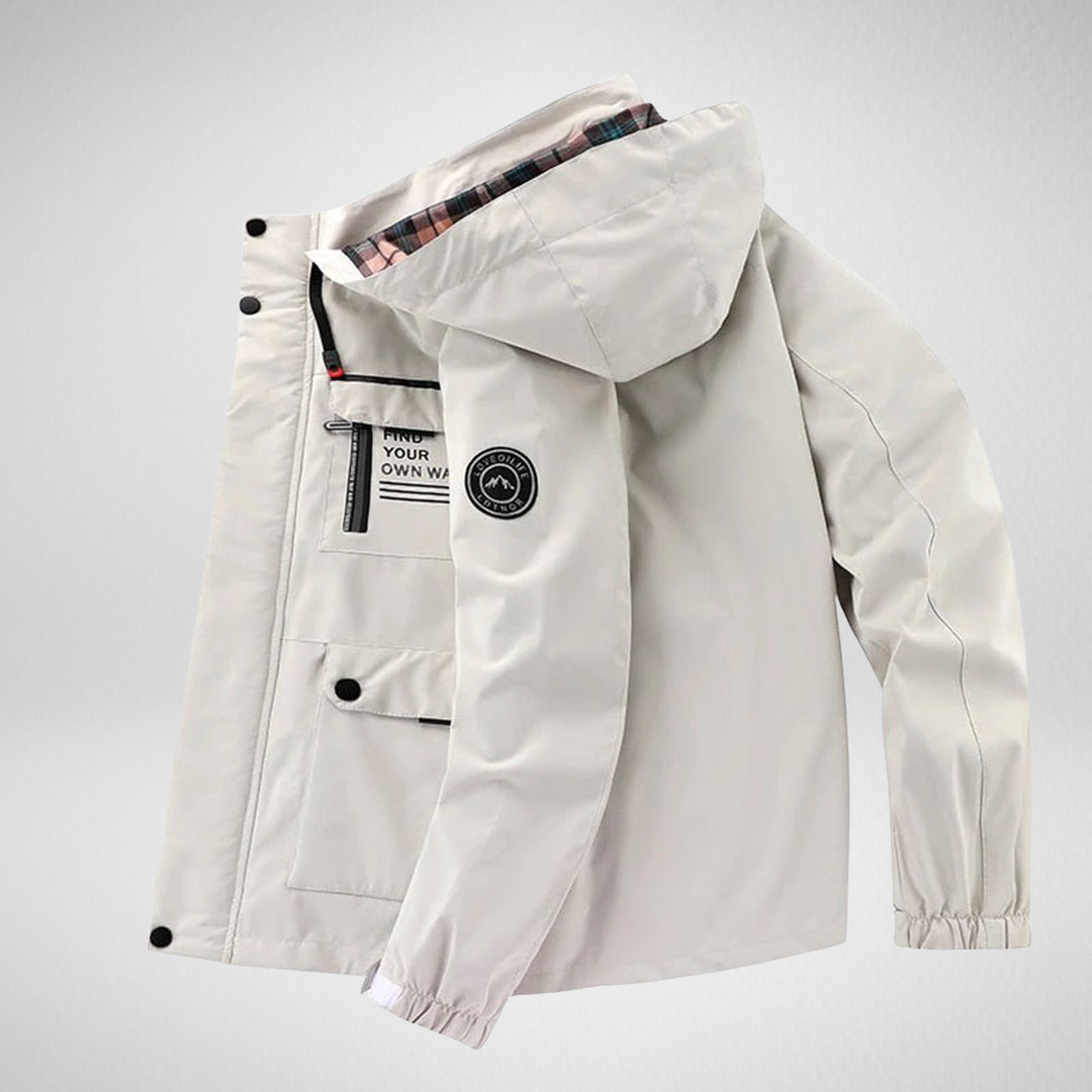 Męska Kurtka Zimowa – Ocieplana – Z Kapturem