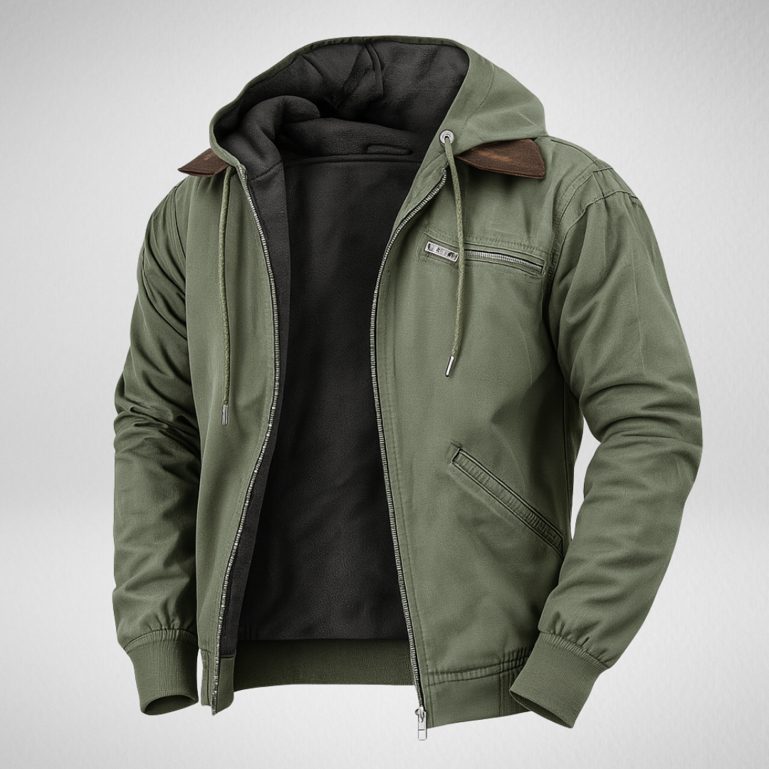 Męska Kurtka Zimowa – Ocieplona - Idealna na Zimowe Dni