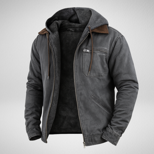 Męska Kurtka Zimowa – Ocieplona - Idealna na Zimowe Dni