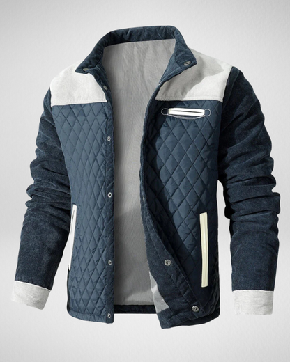 Męska Kurtka Zimowa Puchowa – Ciepła Podszewka – Gewateowany Design