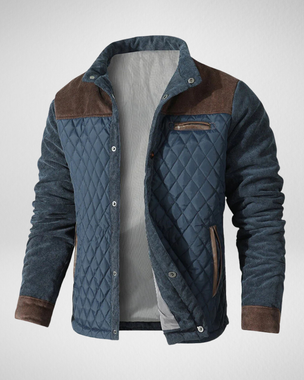 Męska Kurtka Zimowa Puchowa – Ciepła Podszewka – Gewateowany Design