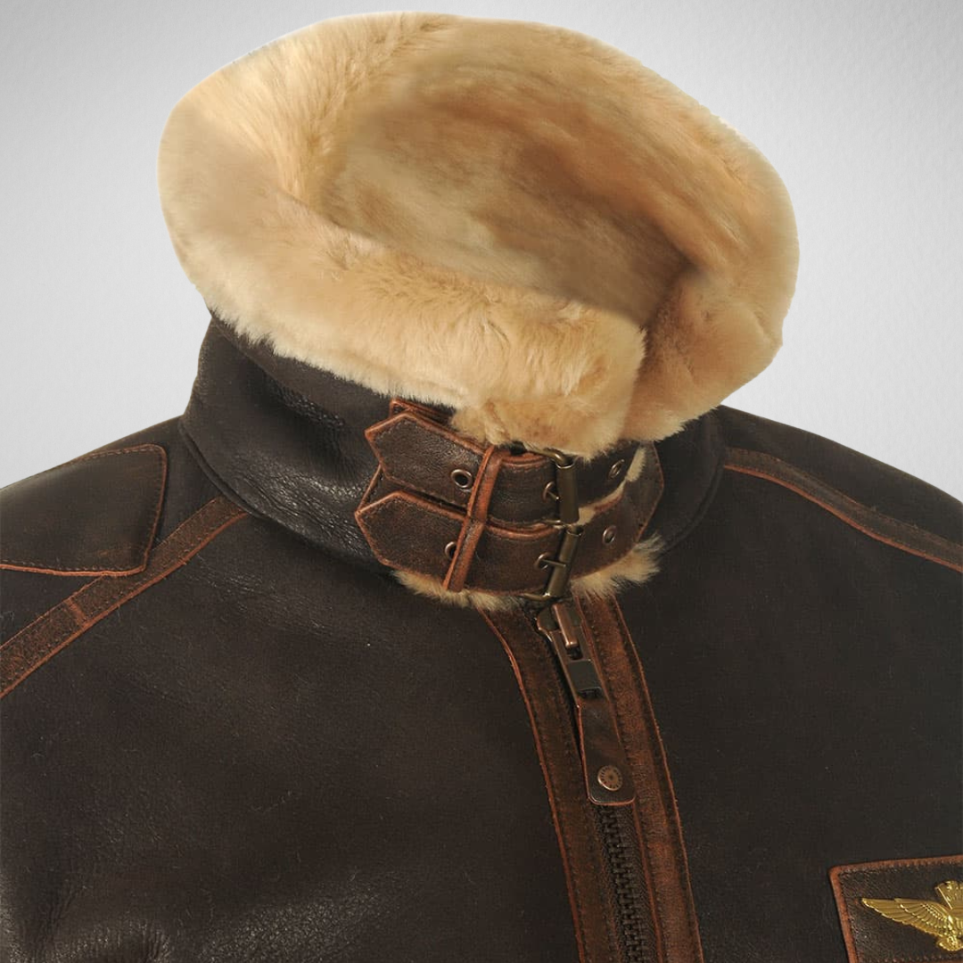 Męska Kurtka Zimowa – Sztuczna Skóra z Ociepleniem - Vintage Styl na Codzień