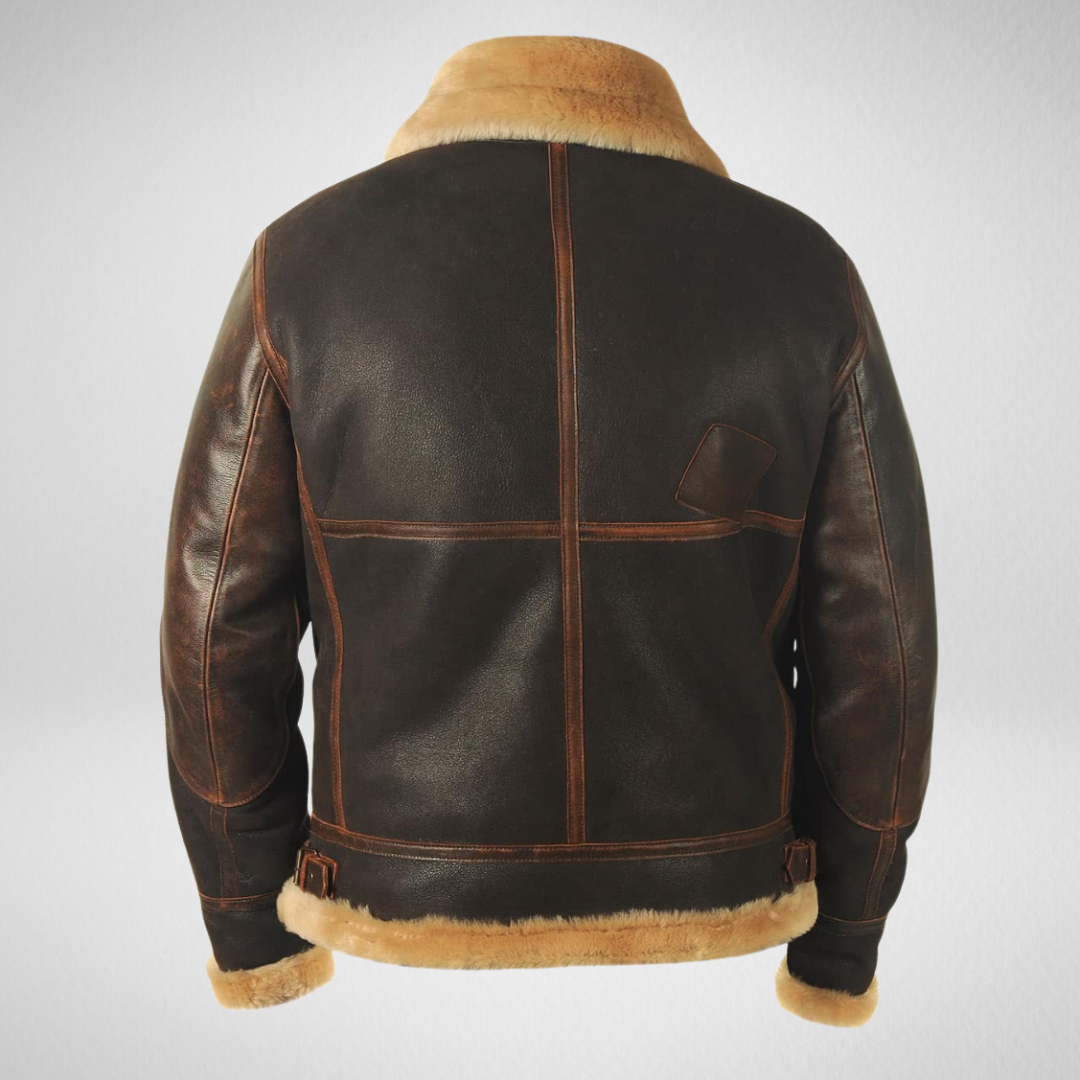 Męska Kurtka Zimowa – Sztuczna Skóra z Ociepleniem - Vintage Styl na Codzień