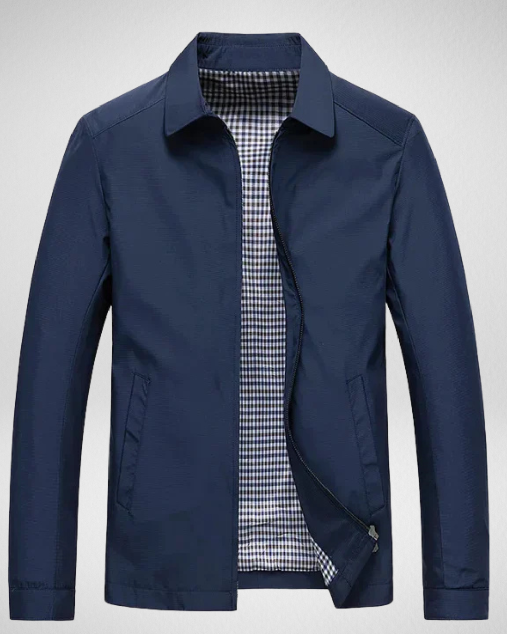 Męska Wiosenna Kurtka – Wysokiej Jakości Bawełna – Sportowa Elegancja