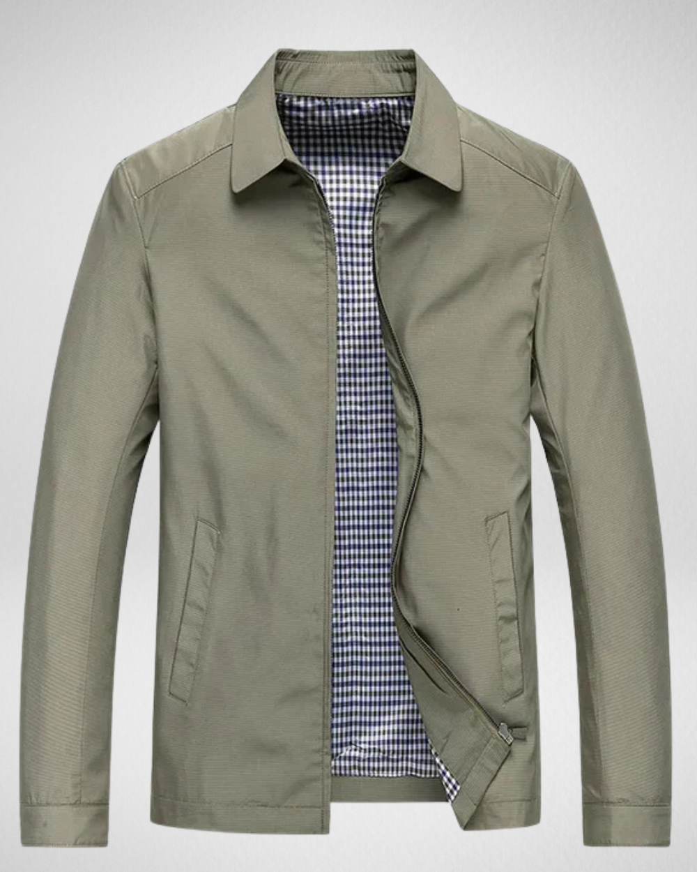 Męska Wiosenna Kurtka – Wysokiej Jakości Bawełna – Sportowa Elegancja