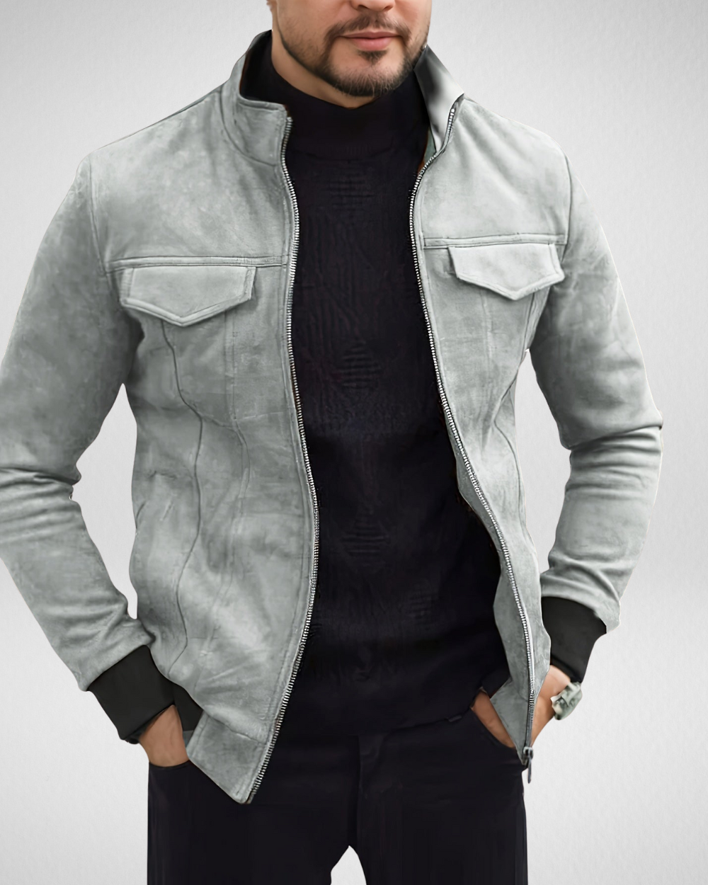 Męska Zimowa Kurtka – Ciepła i Stylowa – Minimalistyczny Design