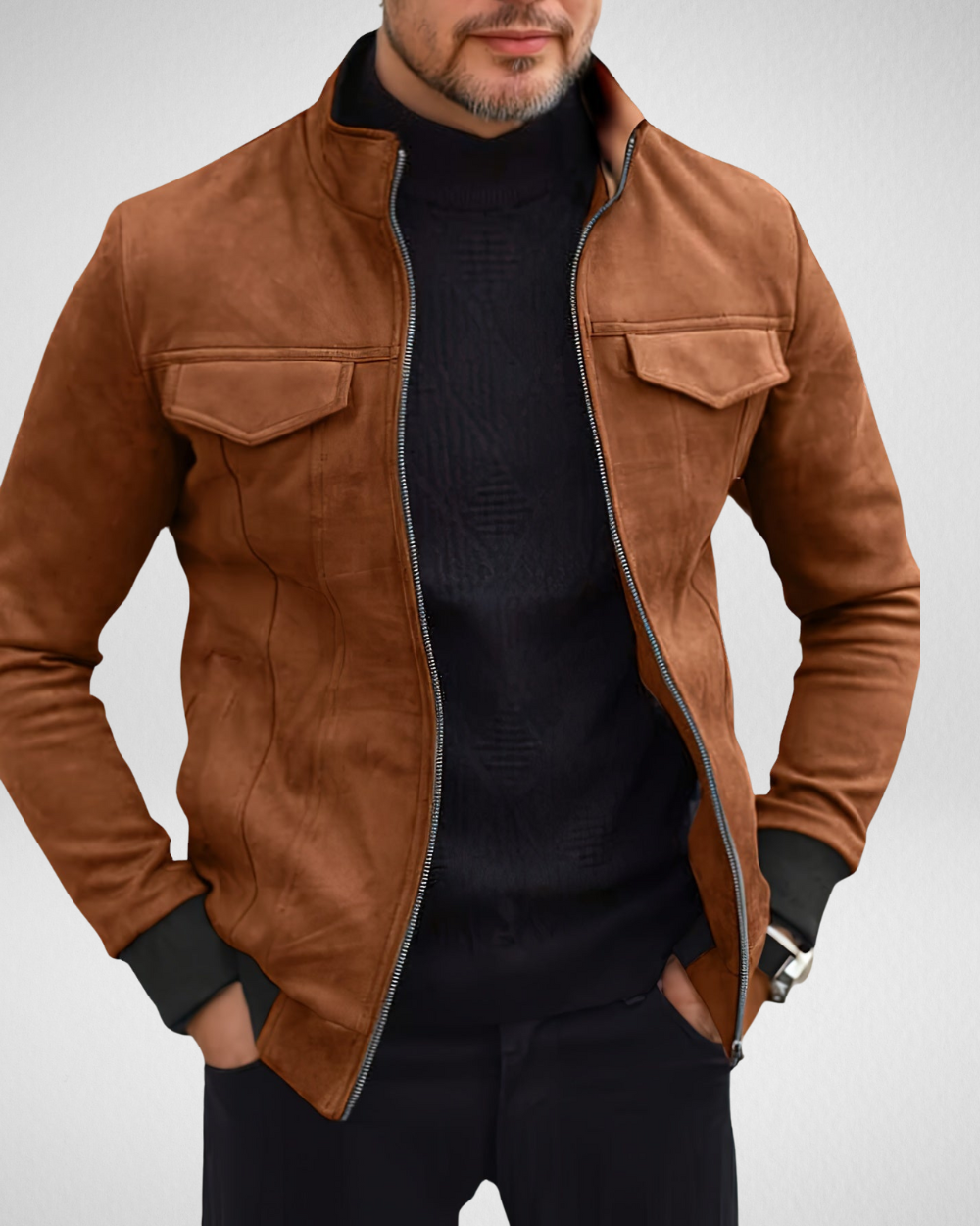 Męska Zimowa Kurtka – Ciepła i Stylowa – Minimalistyczny Design