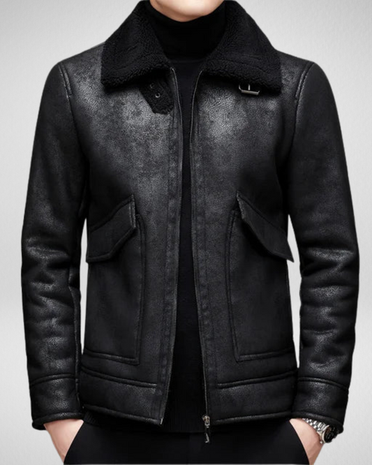 Męska Zimowa Kurtka – Fleece'owa Podszewka – Ciepła i Stylowa