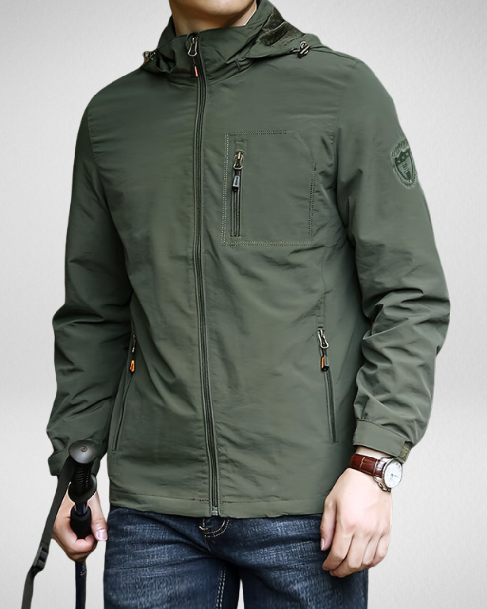 Męska outdoorowa kurtka – Wodoodporna – Lekka ochrona