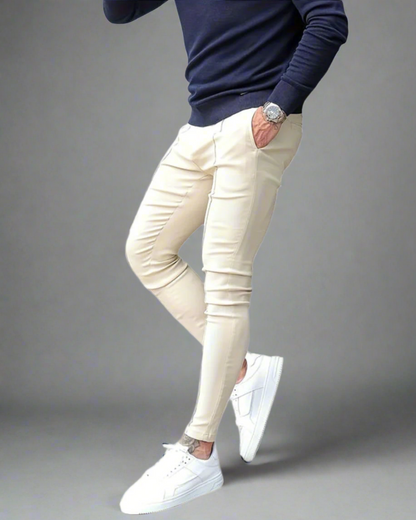 Męskie zwężane spodnie jogger ze streczem