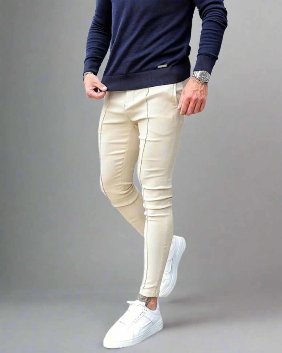 Męskie zwężane spodnie jogger ze streczem