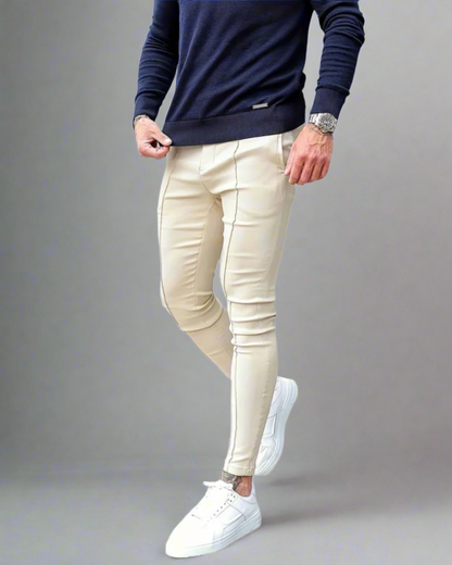 Męskie zwężane spodnie jogger ze streczem