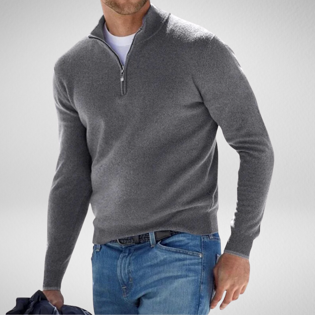 Męski sweter z zamkiem – styl i wygoda na chłodne dni