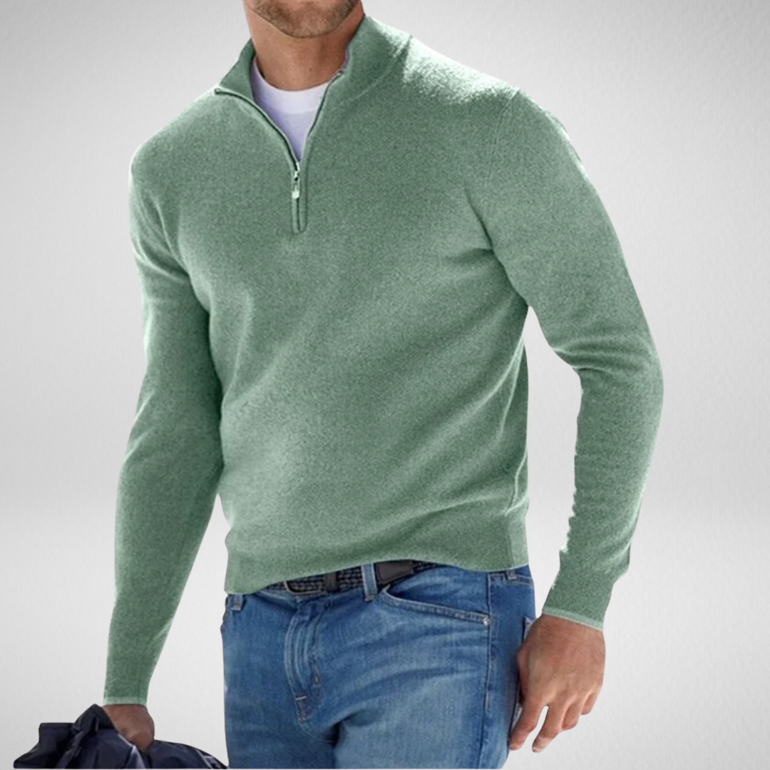 Męski sweter z zamkiem – styl i wygoda na chłodne dni