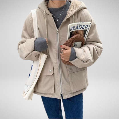 Kurtka damska dwustronna z kapturem – ciepło i styl w jednym