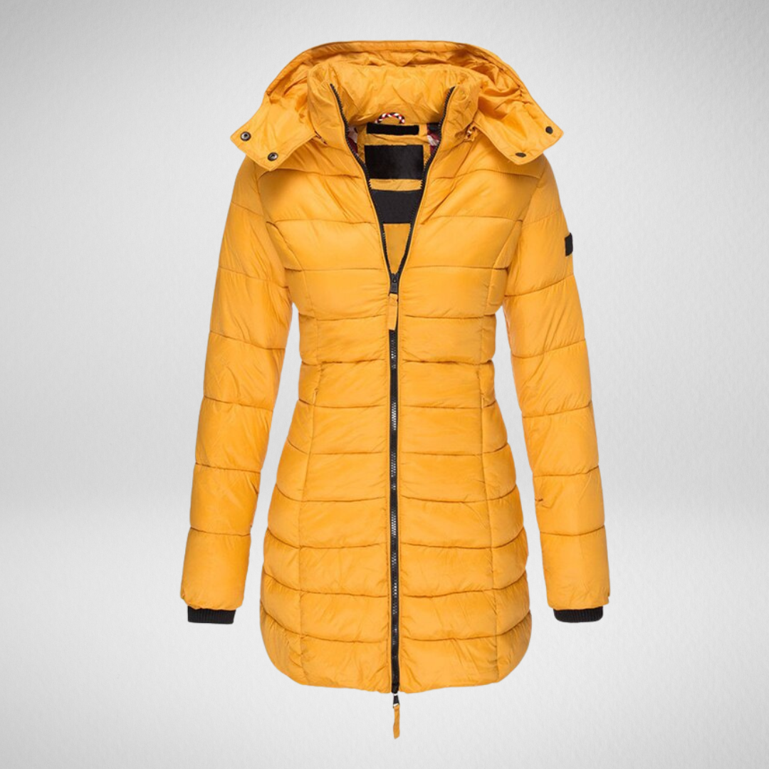 Damska zimowa kurtka z kapturem – eleganckie ciepło na chłodne dni