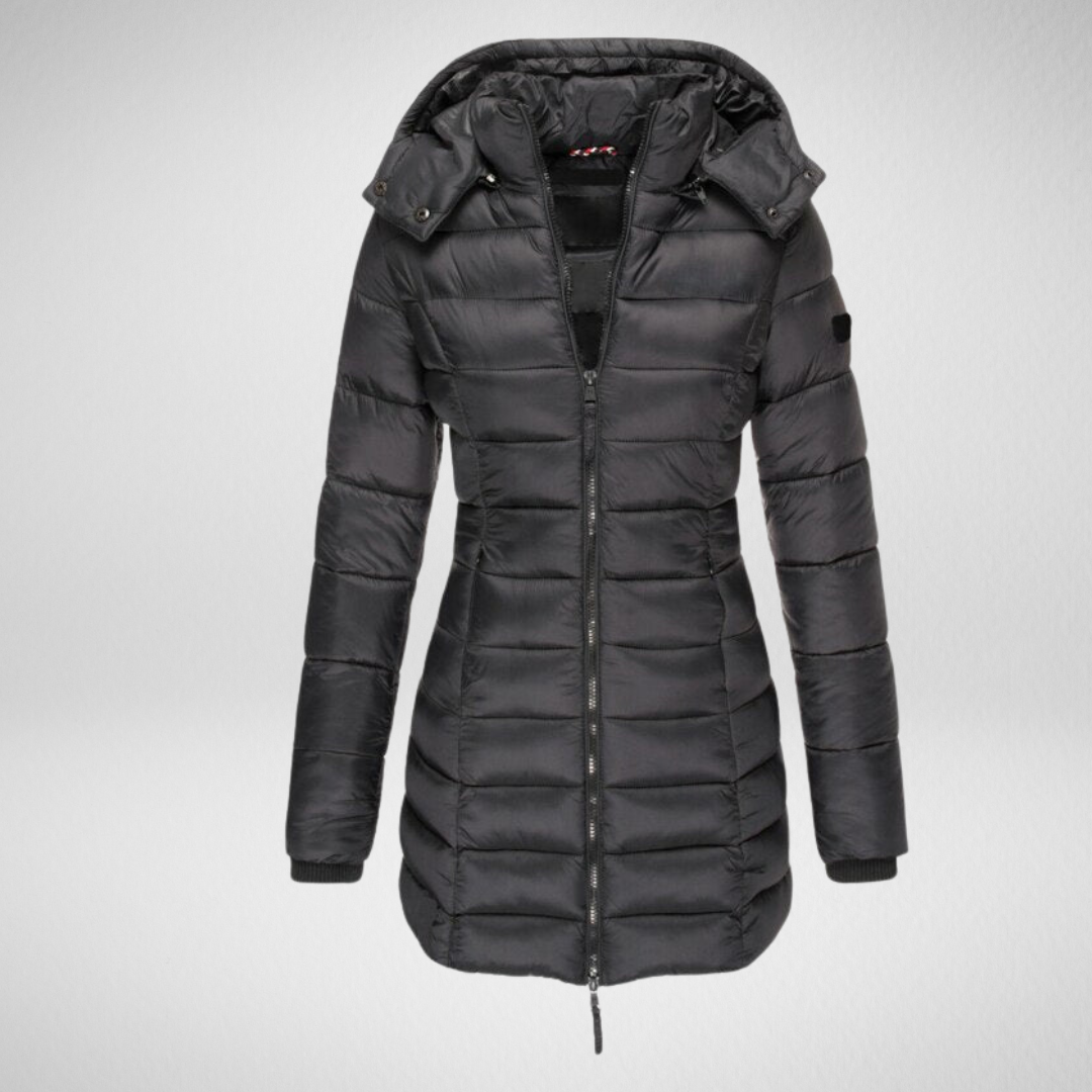 Damska zimowa kurtka z kapturem – eleganckie ciepło na chłodne dni