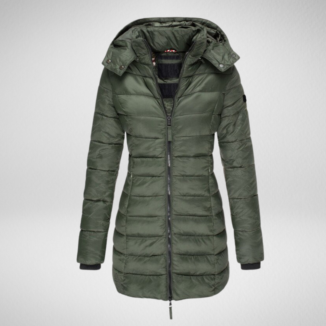 Damska zimowa kurtka z kapturem – eleganckie ciepło na chłodne dni