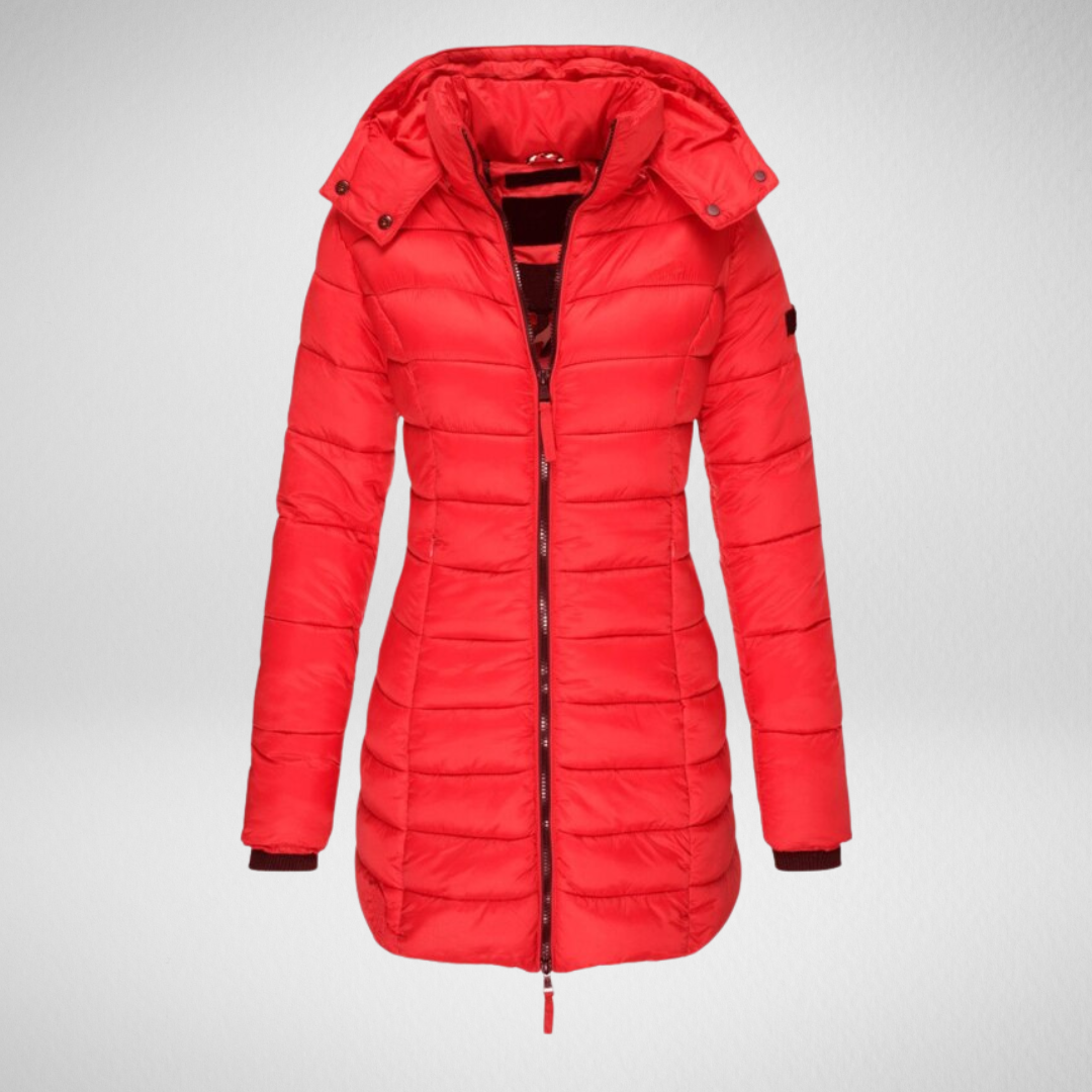 Damska zimowa kurtka z kapturem – eleganckie ciepło na chłodne dni