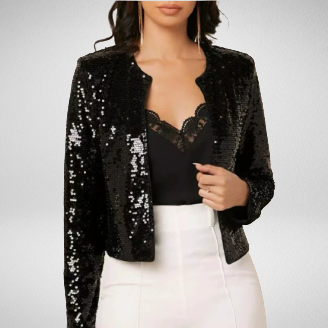 Elegancka cekinowa marynarka – blask i styl na wyjątkowe okazje