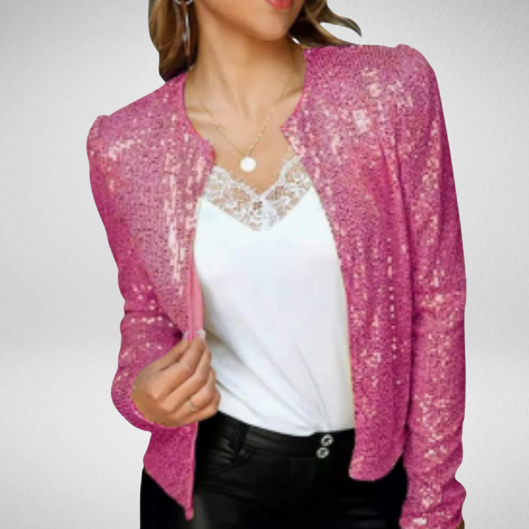 Elegancka cekinowa marynarka – blask i styl na wyjątkowe okazje