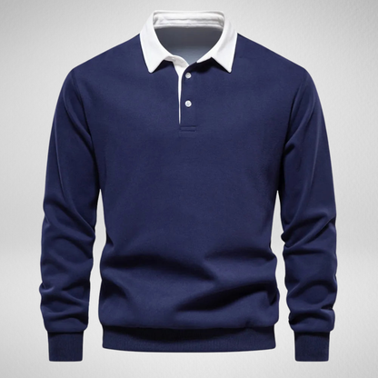 Męska Bluza Polo Rugby – Klasyka w Sportowym Stylu