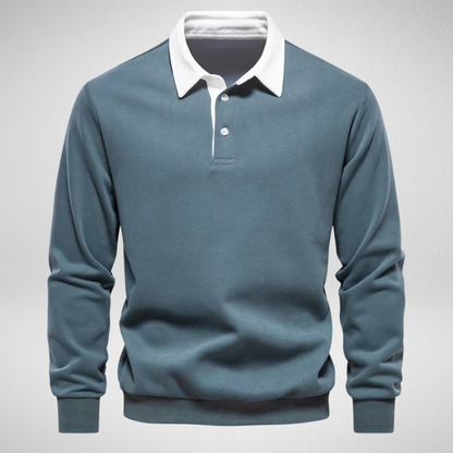 Męska Bluza Polo Rugby – Klasyka w Sportowym Stylu