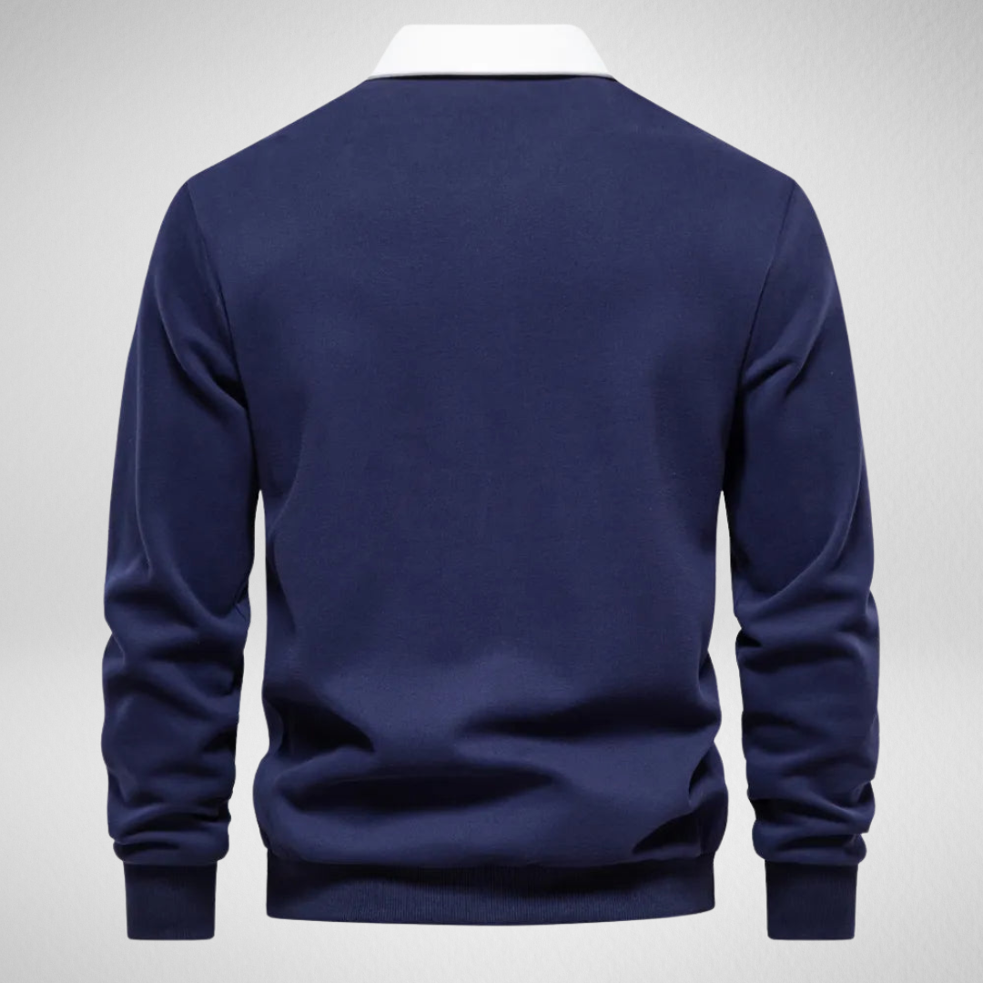 Męska Bluza Polo Rugby – Klasyka w Sportowym Stylu