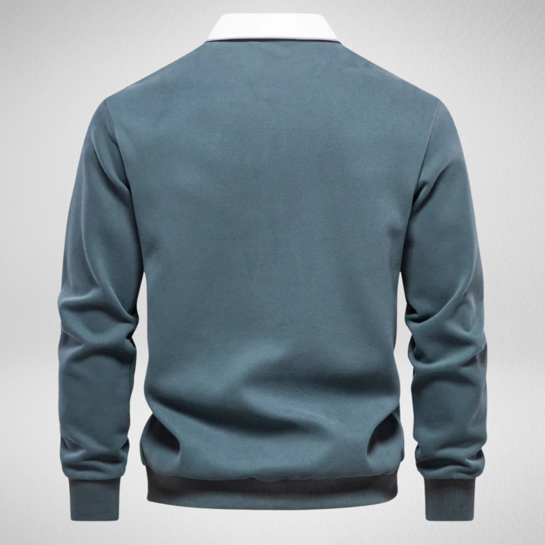 Męska Bluza Polo Rugby – Klasyka w Sportowym Stylu