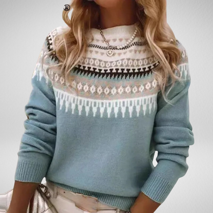 Damski zimowy sweter dzianinowy – miękki, ciepły i stylowy