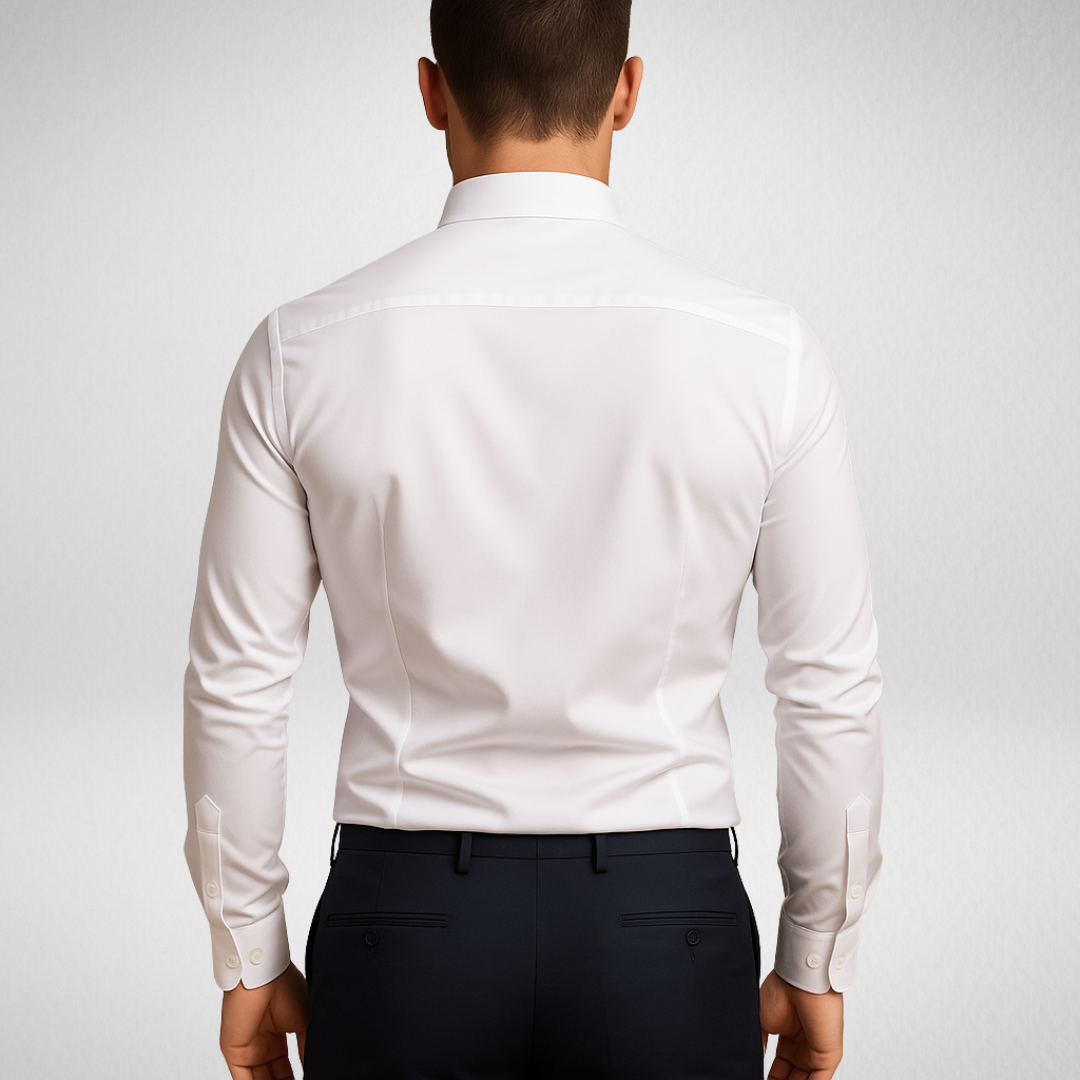 Nowoczesna klasyczna koszula męska z długim rękawem