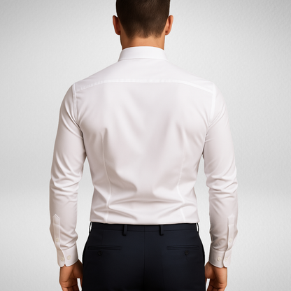 Nowoczesna klasyczna koszula męska z długim rękawem