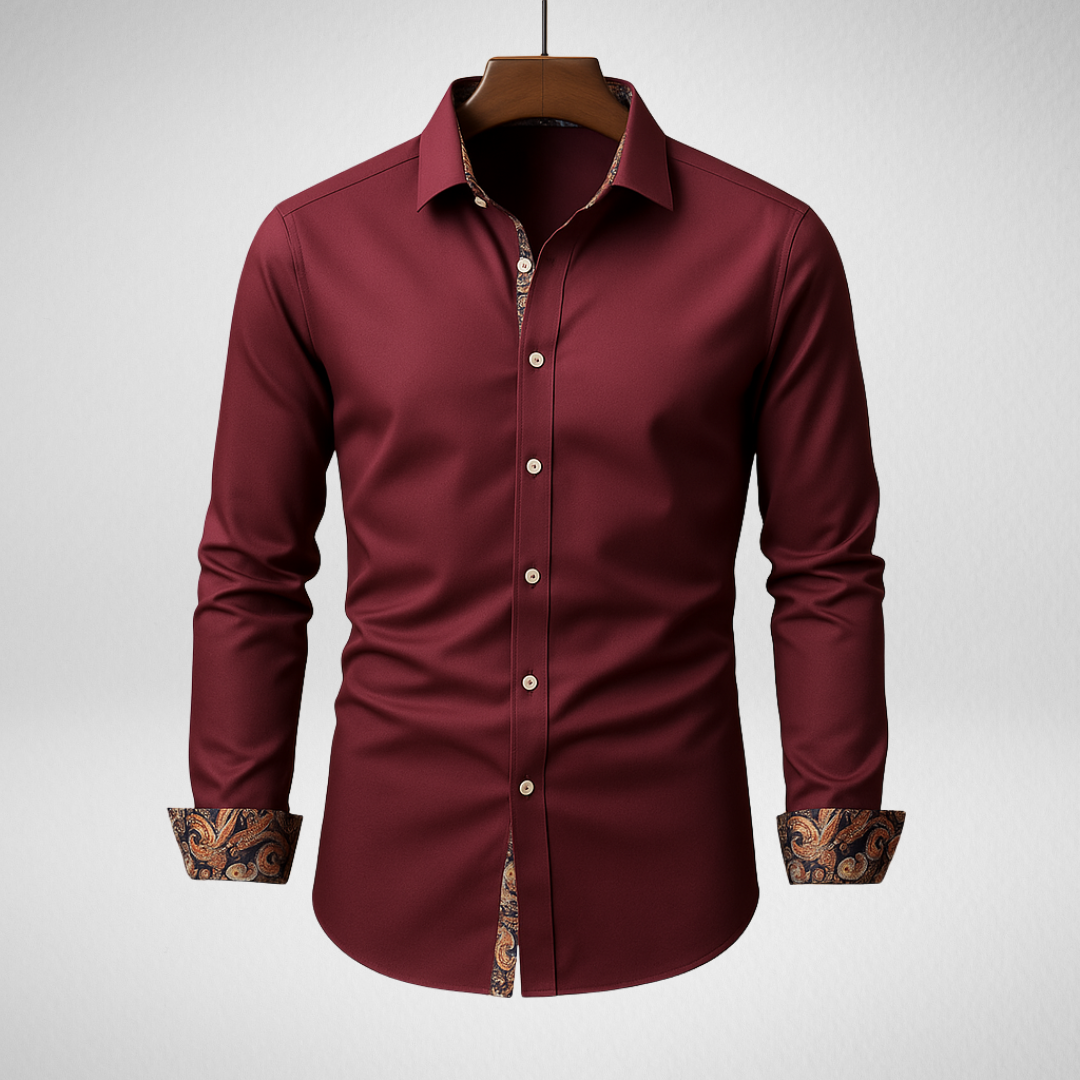 Nowoczesna klasyczna koszula męska z długim rękawem