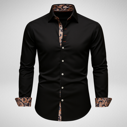 Nowoczesna klasyczna koszula męska z długim rękawem