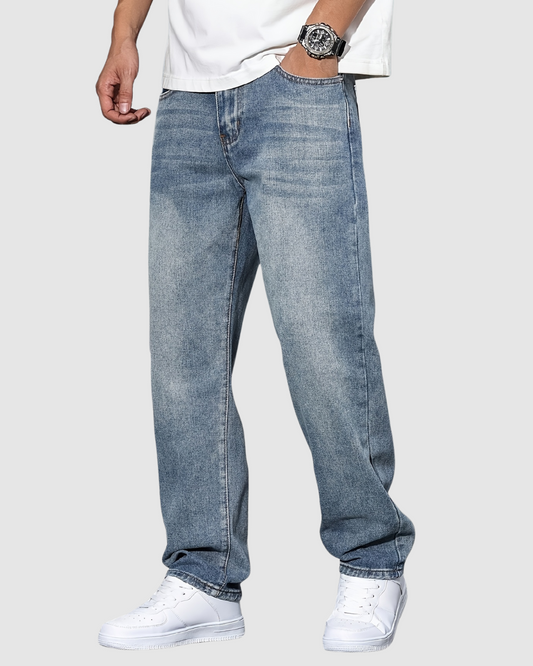 Męskie Jeansy Denim – Klasyczny Regular Fit