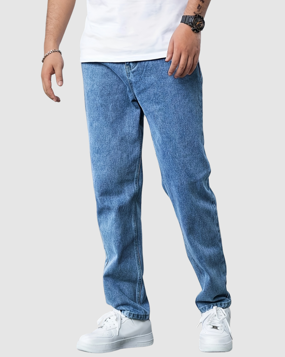 Męskie Jeansy Denim – Klasyczny Regular Fit