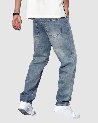 Męskie Jeansy Denim – Klasyczny Regular Fit