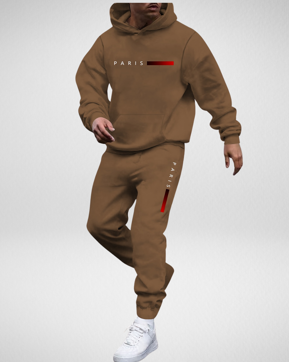 Męski dres – bluza z kapturem i spodnie – codzienny komfort