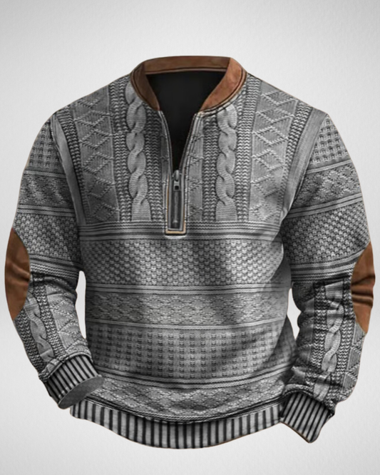 Męski Sweter z Zamkiem – Styl i Komfort na Co Dzień