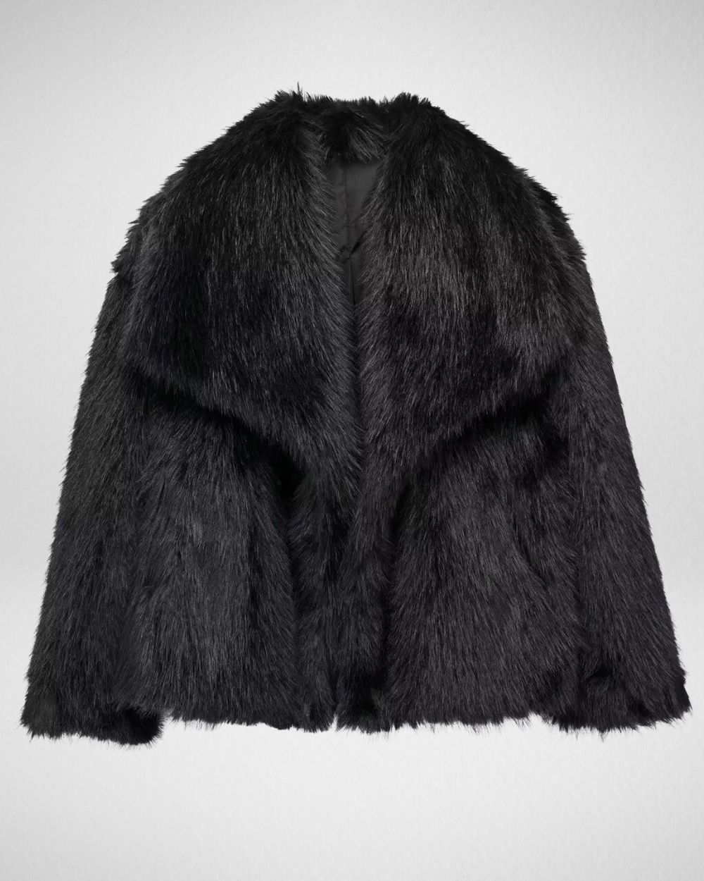 Stylowy Sztuczny Futrzany Płaszcz – Luksus i Elegancja