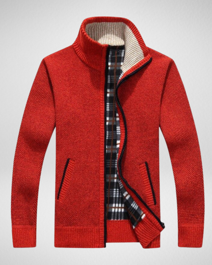 Męski sweter zimowy z podszewką – Ciepło i ochrona przed wiatrem