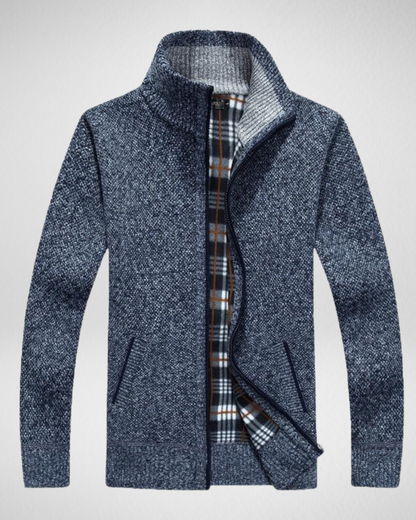 Męski sweter zimowy z podszewką – Ciepło i ochrona przed wiatrem